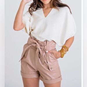 Karlie Pleather Shorts